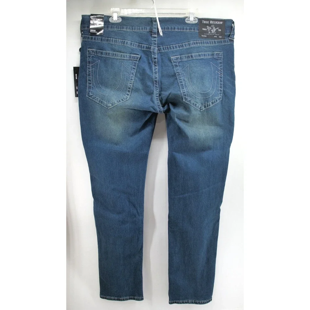 True Religion Rocco‎ No Flap Relaxed Skinny Jeans 40 Stretch $149 GGJD LAST CALL